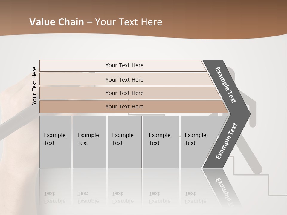 Caucasian Abstract Pencil PowerPoint Template