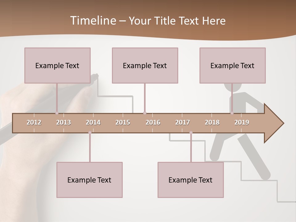 Caucasian Abstract Pencil PowerPoint Template