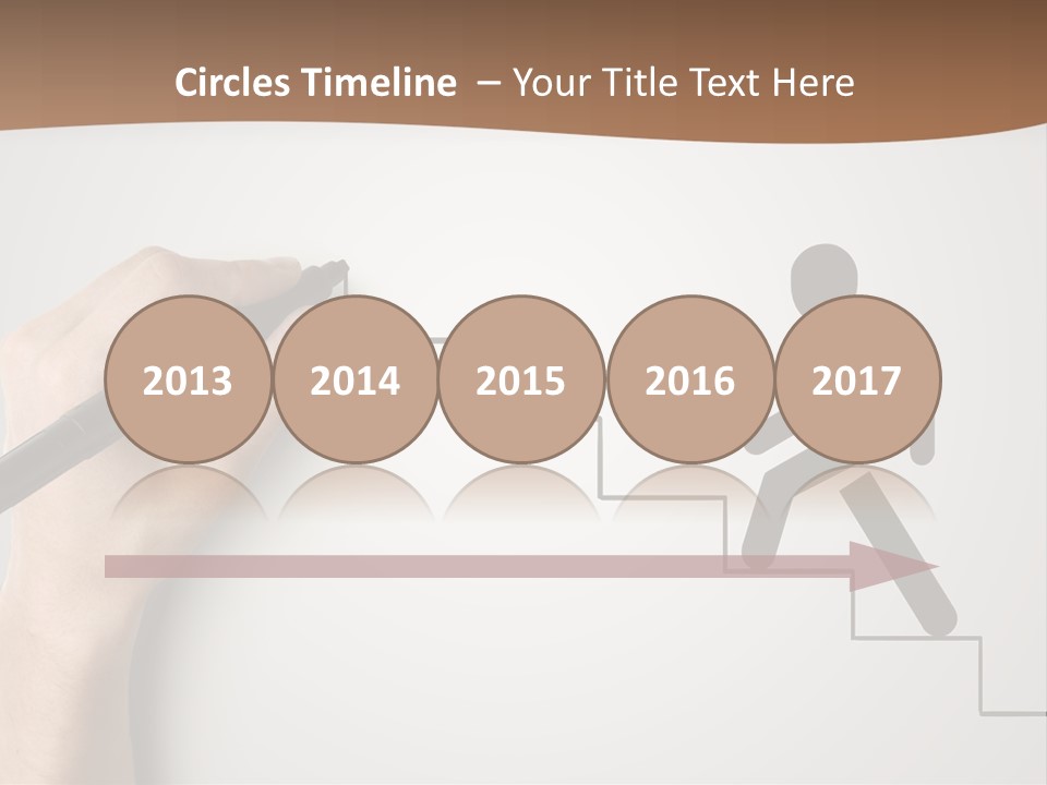 Caucasian Abstract Pencil PowerPoint Template