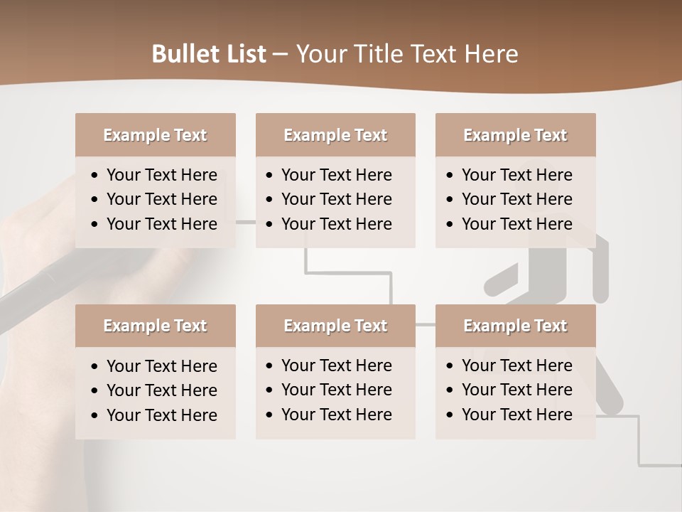 Caucasian Abstract Pencil PowerPoint Template