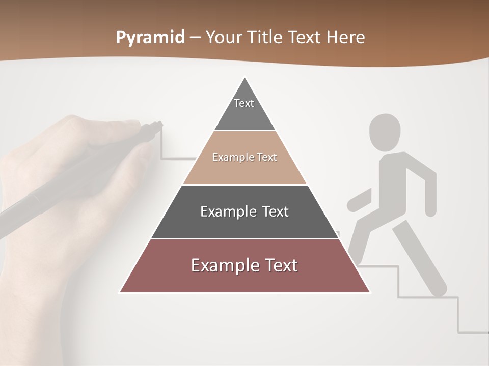 Caucasian Abstract Pencil PowerPoint Template