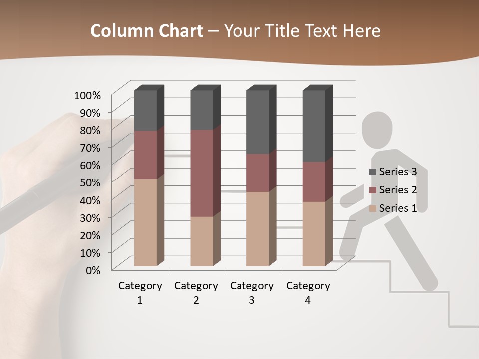 Caucasian Abstract Pencil PowerPoint Template