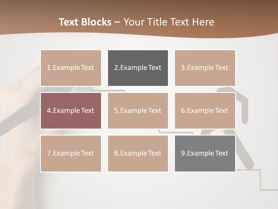 Caucasian Abstract Pencil PowerPoint Template