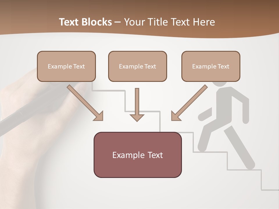 Caucasian Abstract Pencil PowerPoint Template
