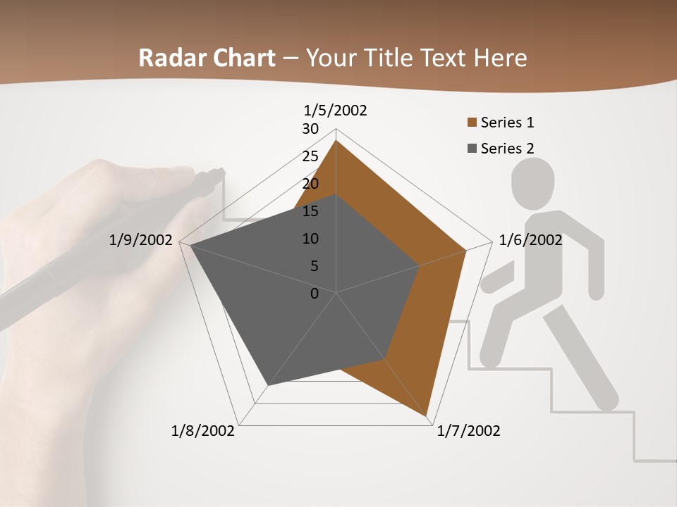 Caucasian Abstract Pencil PowerPoint Template