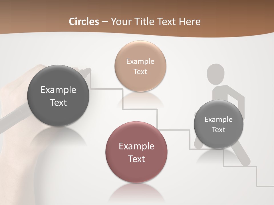 Caucasian Abstract Pencil PowerPoint Template