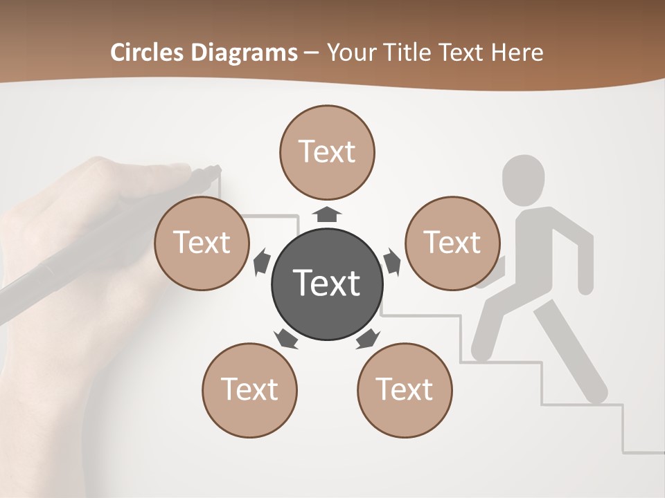 Caucasian Abstract Pencil PowerPoint Template