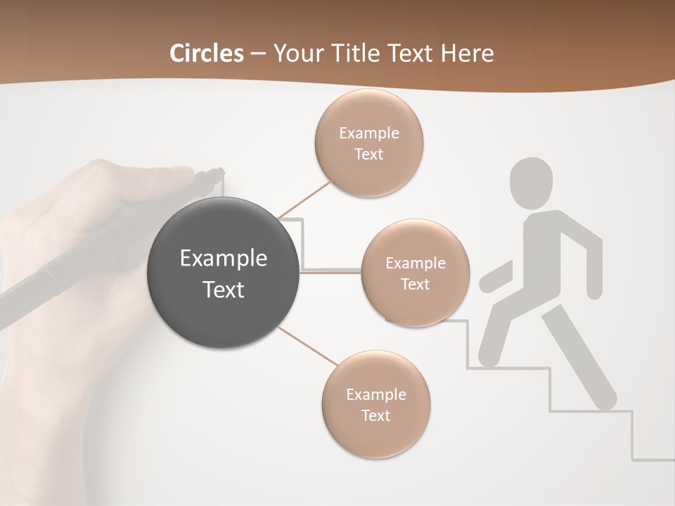 Caucasian Abstract Pencil PowerPoint Template