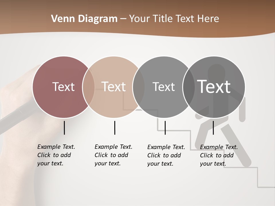 Caucasian Abstract Pencil PowerPoint Template