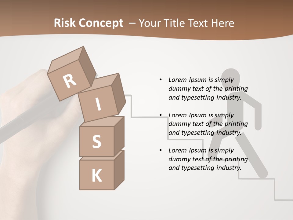 Caucasian Abstract Pencil PowerPoint Template