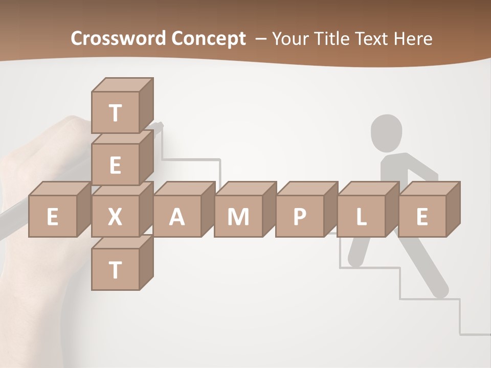 Caucasian Abstract Pencil PowerPoint Template