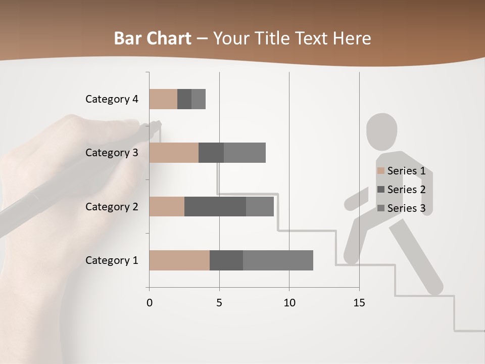 Caucasian Abstract Pencil PowerPoint Template