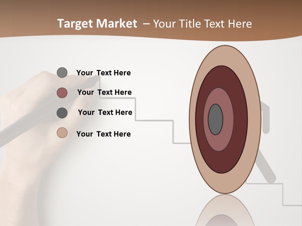 Caucasian Abstract Pencil PowerPoint Template