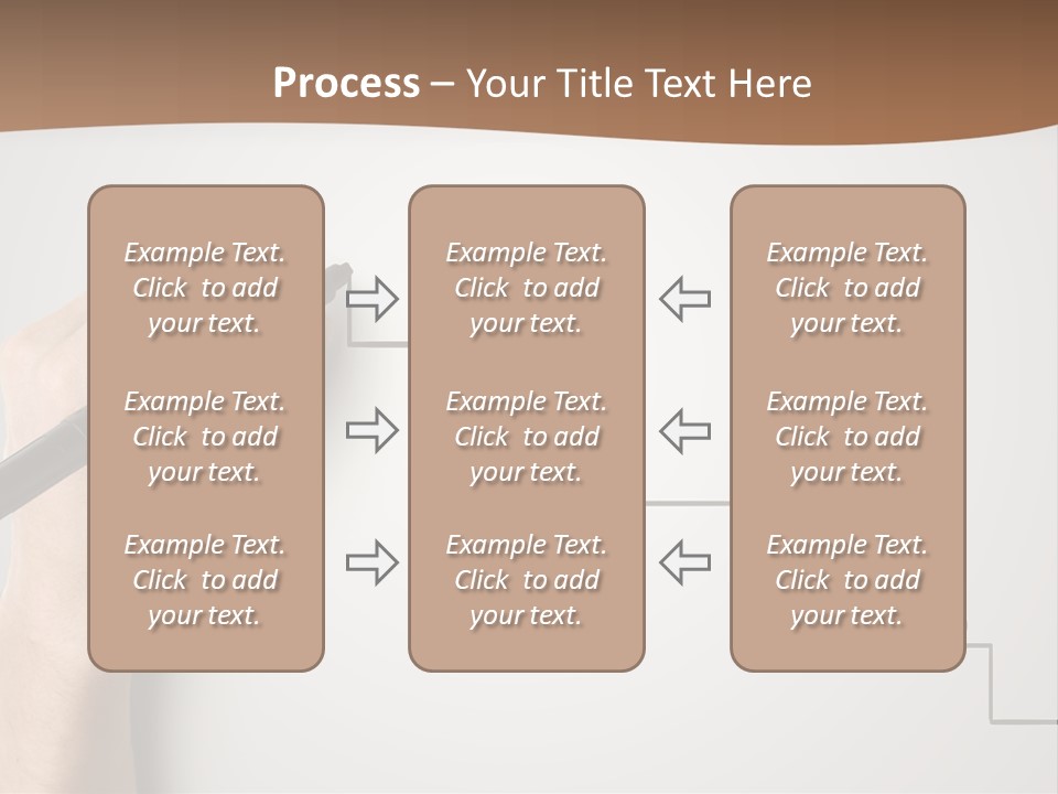 Caucasian Abstract Pencil PowerPoint Template