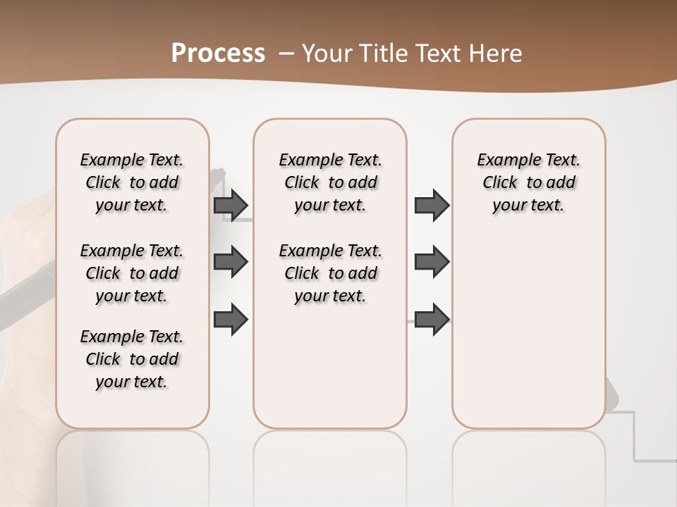Caucasian Abstract Pencil PowerPoint Template