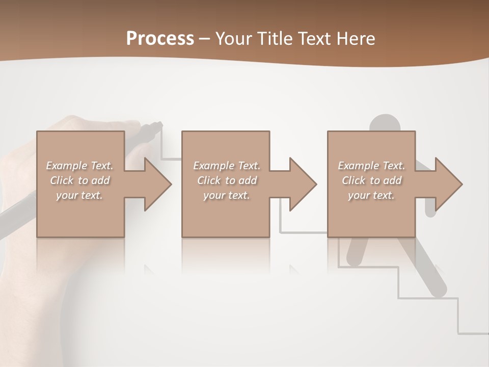 Caucasian Abstract Pencil PowerPoint Template