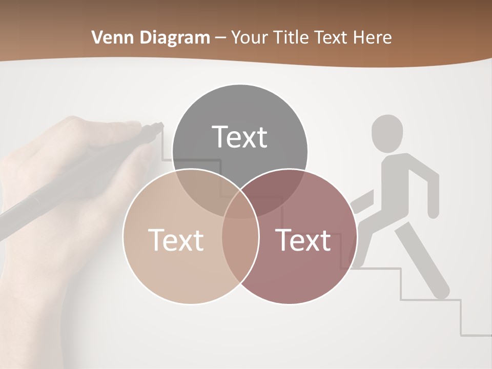 Caucasian Abstract Pencil PowerPoint Template