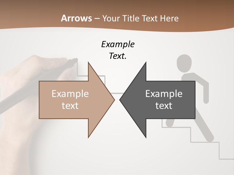 Caucasian Abstract Pencil PowerPoint Template