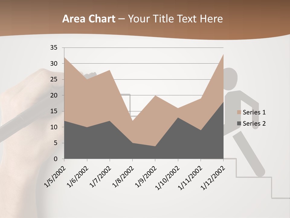 Caucasian Abstract Pencil PowerPoint Template