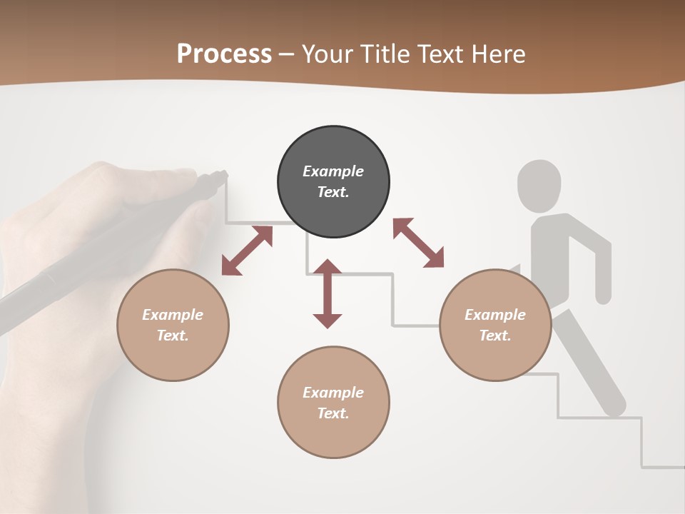 Caucasian Abstract Pencil PowerPoint Template