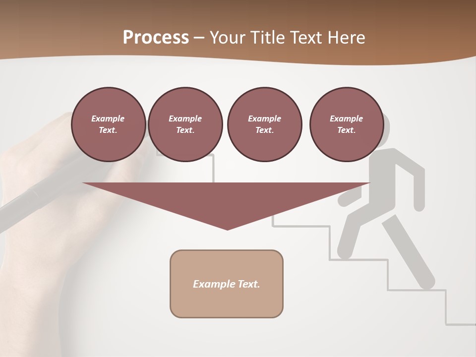 Caucasian Abstract Pencil PowerPoint Template