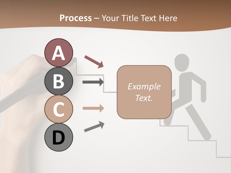 Caucasian Abstract Pencil PowerPoint Template