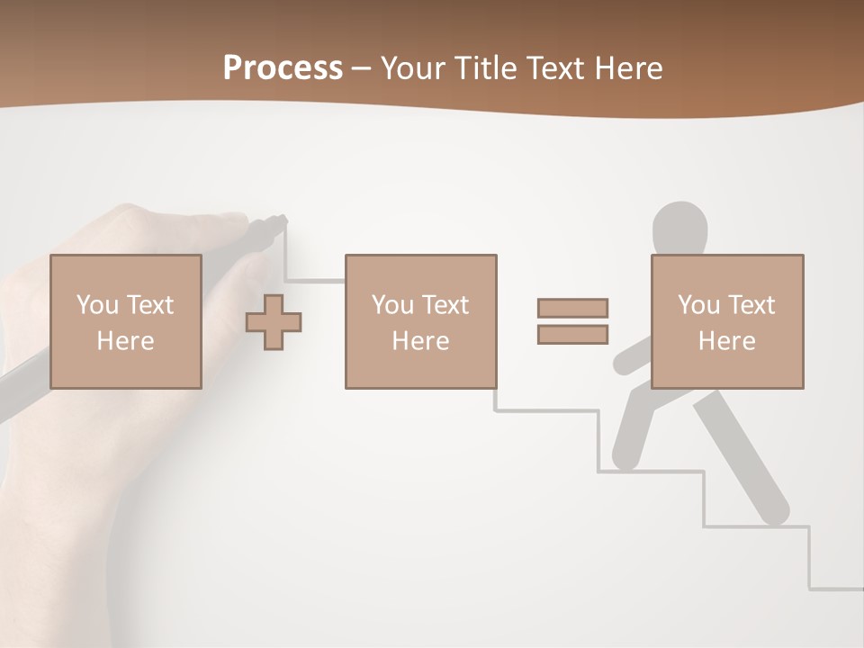 Caucasian Abstract Pencil PowerPoint Template