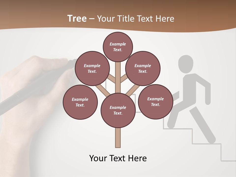Caucasian Abstract Pencil PowerPoint Template