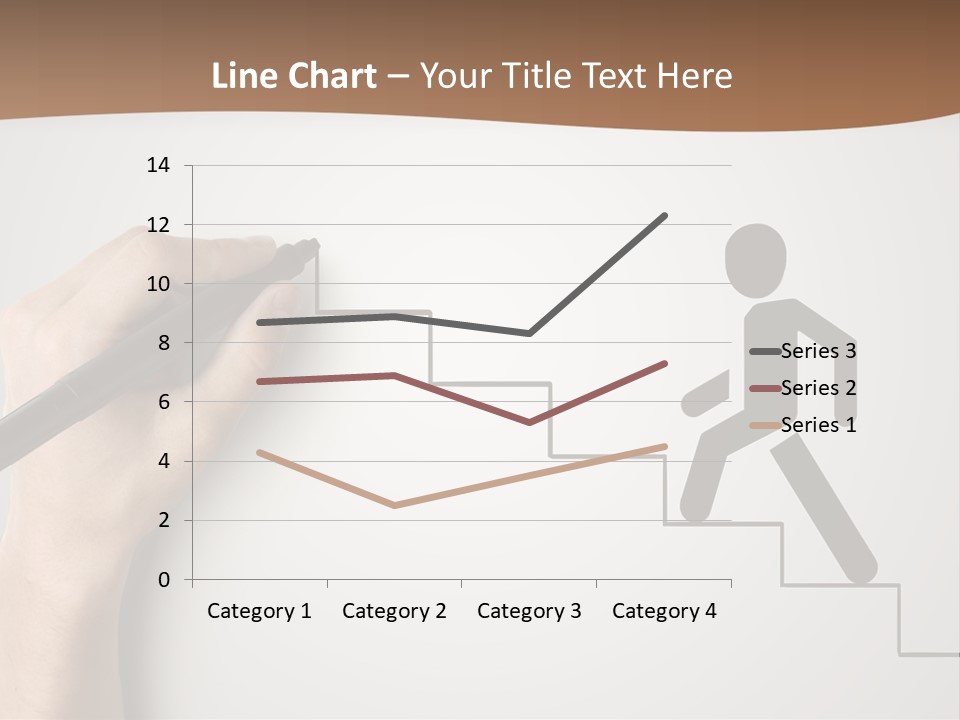 Caucasian Abstract Pencil PowerPoint Template