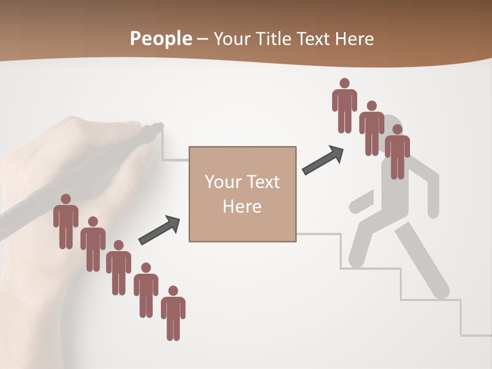 Caucasian Abstract Pencil PowerPoint Template