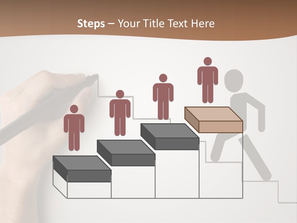 Caucasian Abstract Pencil PowerPoint Template