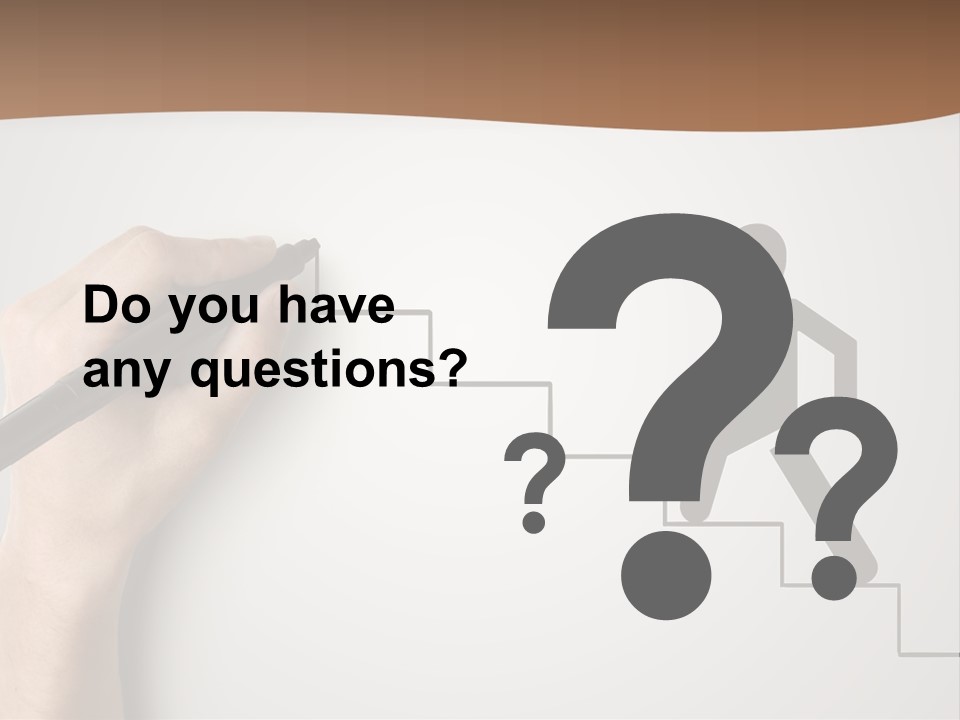 Caucasian Abstract Pencil PowerPoint Template