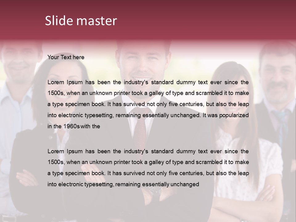 Boss People Lifestyle PowerPoint Template