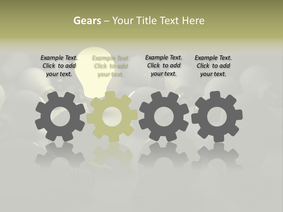 Inspiration Creativity Gradient PowerPoint Template