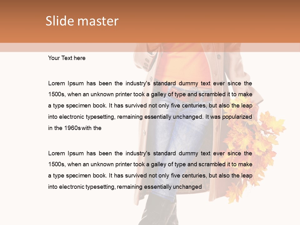 Overcoat Fall Natural PowerPoint Template