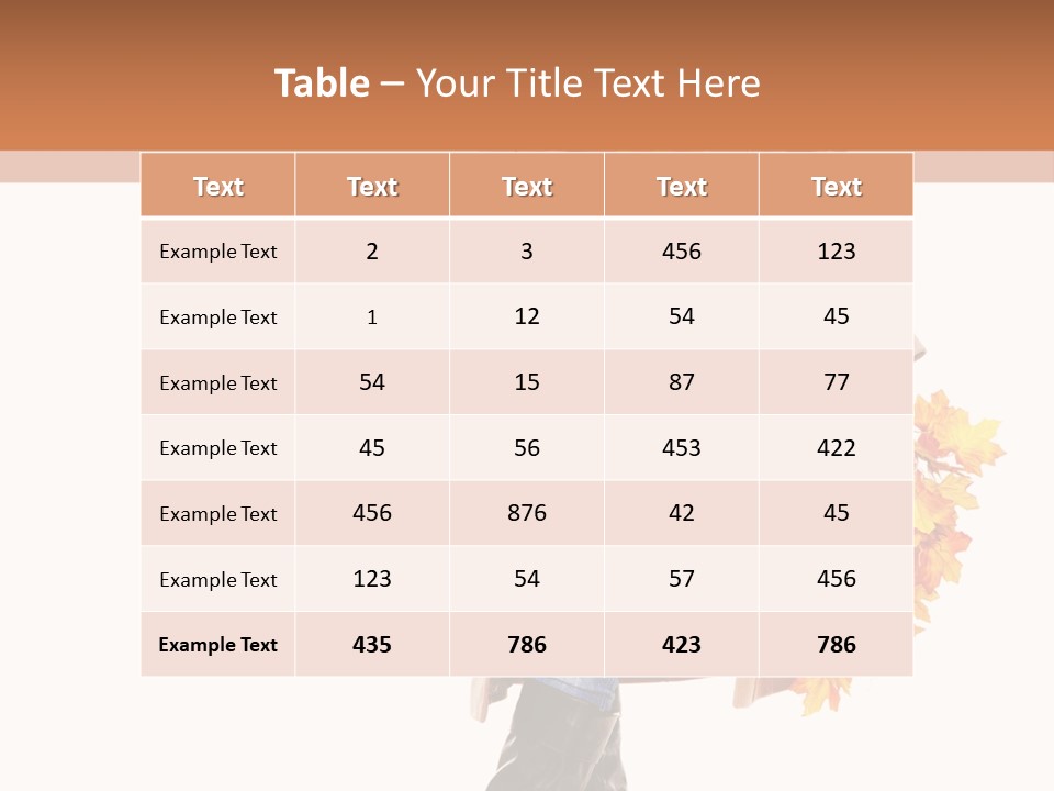 Overcoat Fall Natural PowerPoint Template