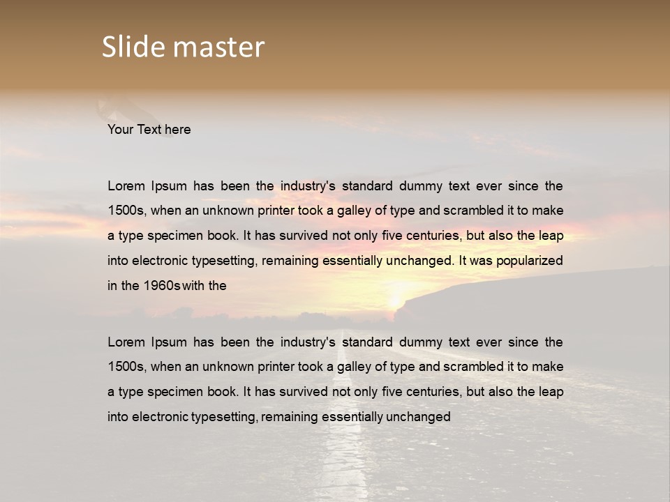 Marking Forward Moody PowerPoint Template