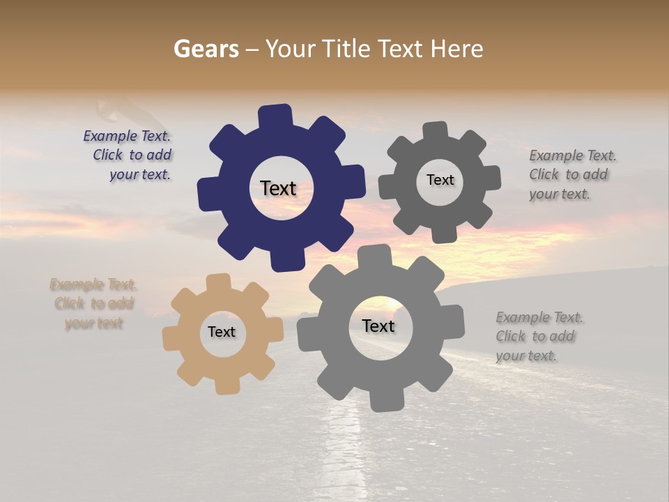 Marking Forward Moody PowerPoint Template