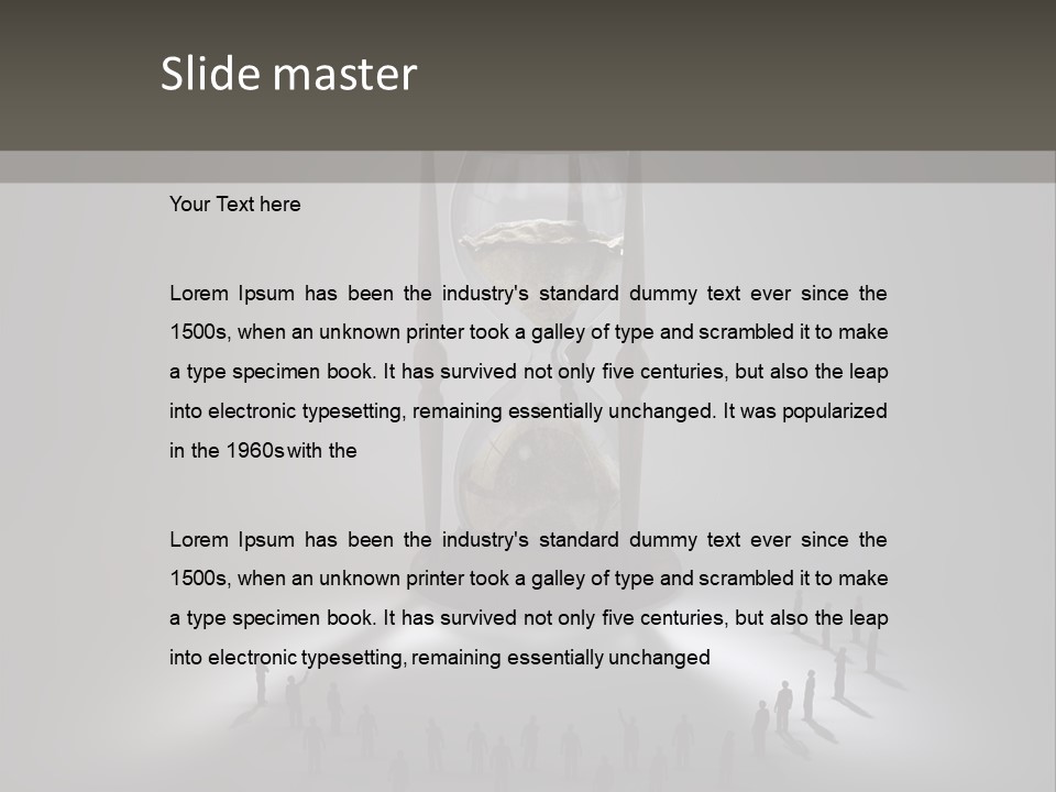 Moving Tiny Flowing PowerPoint Template