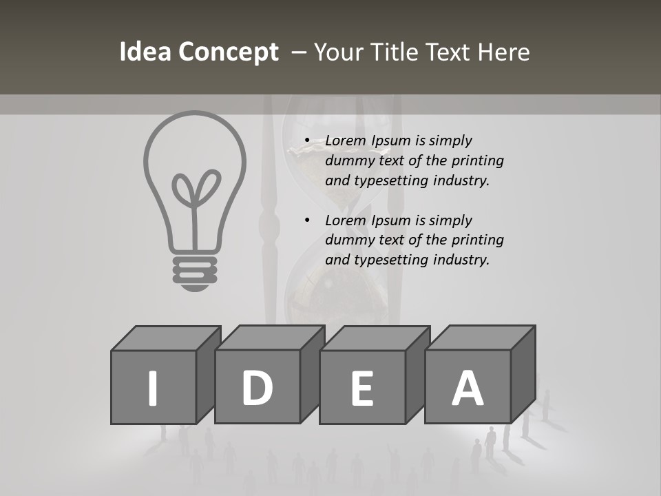 Moving Tiny Flowing PowerPoint Template