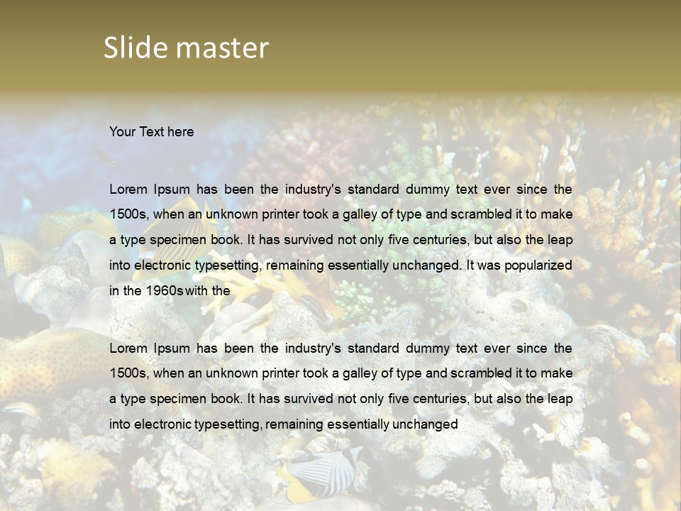 Sharm Reef Atoll PowerPoint Template