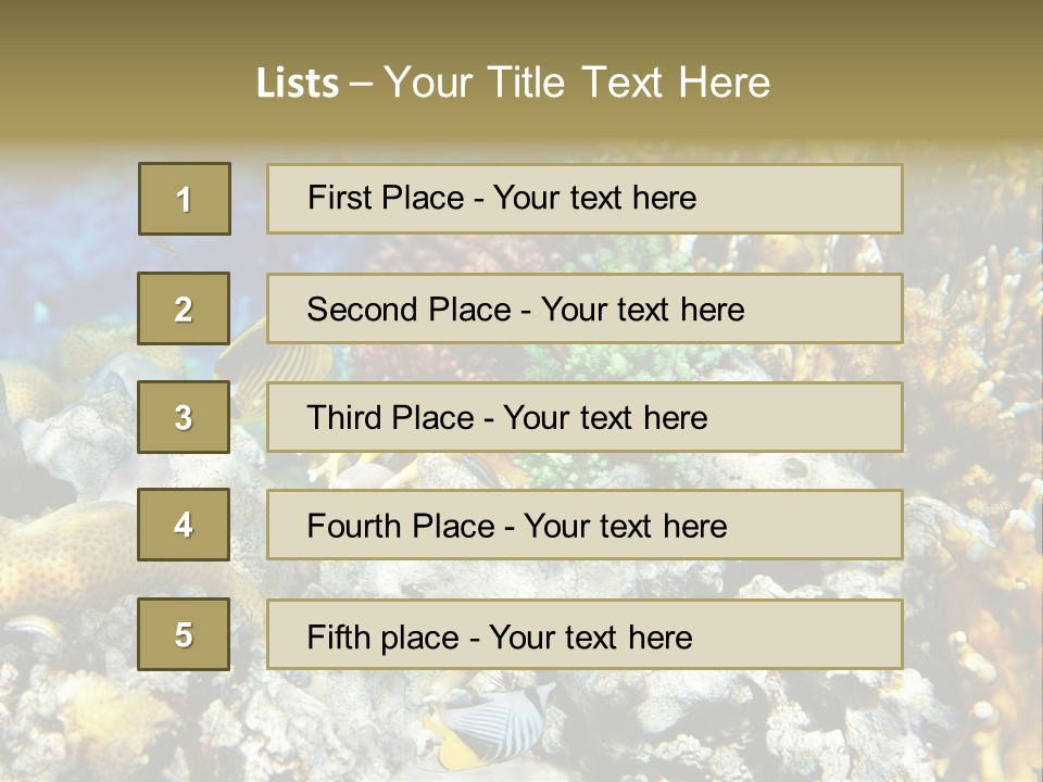 Sharm Reef Atoll PowerPoint Template