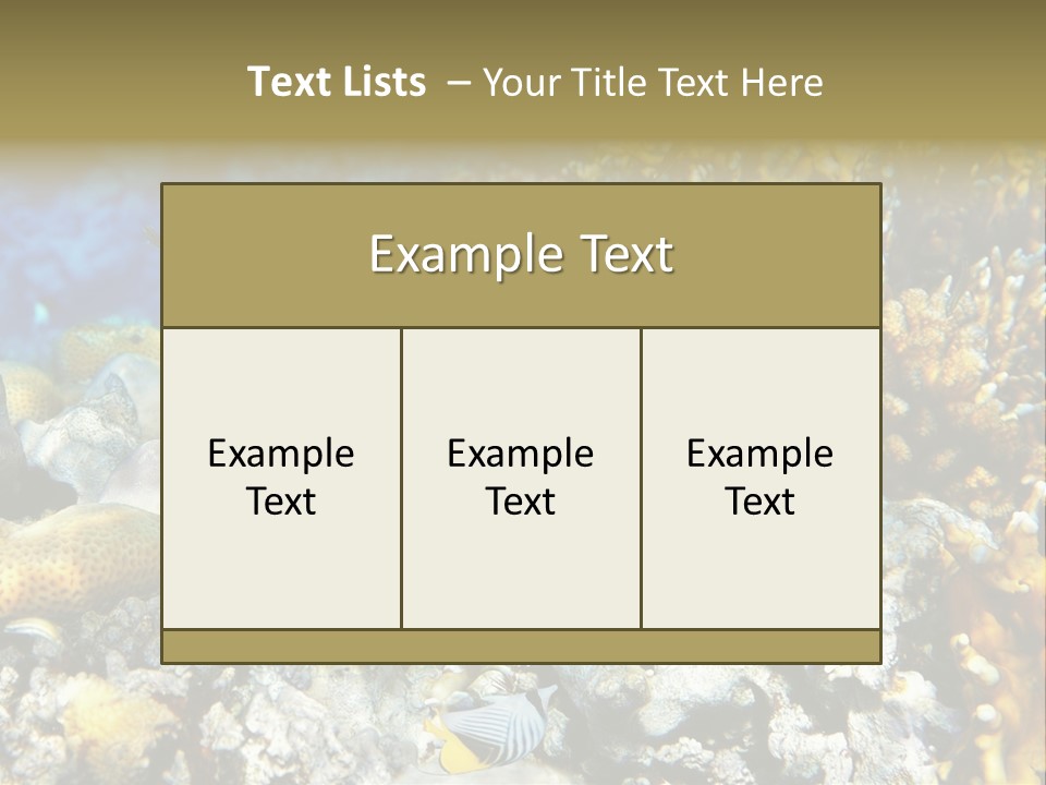 Sharm Reef Atoll PowerPoint Template