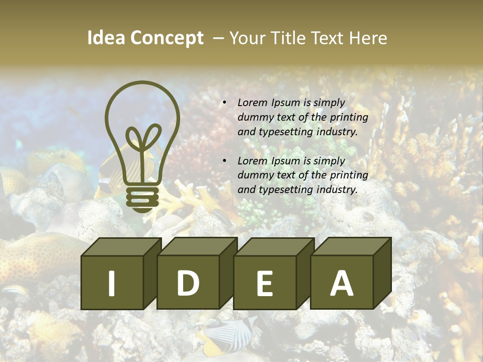 Sharm Reef Atoll PowerPoint Template