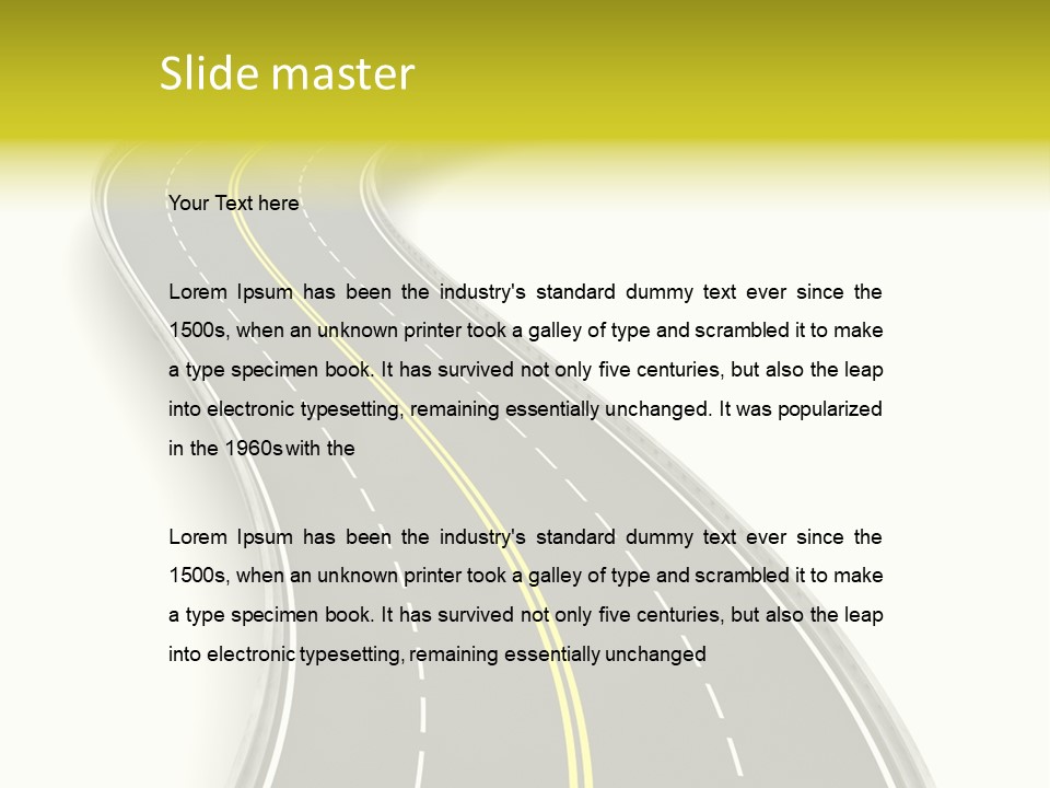 Journey Way White PowerPoint Template