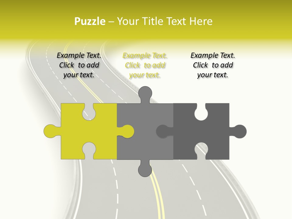 Journey Way White PowerPoint Template