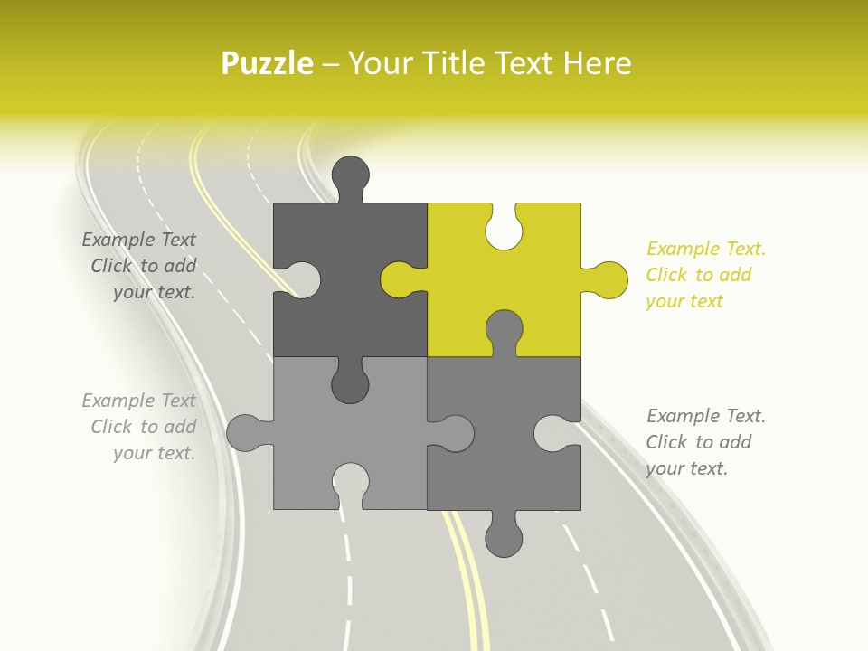 Journey Way White PowerPoint Template