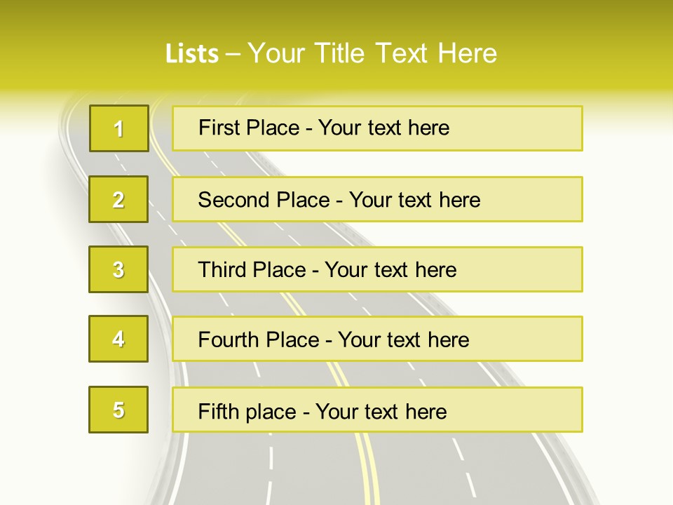 Journey Way White PowerPoint Template