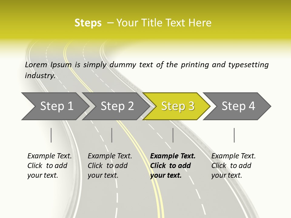 Journey Way White PowerPoint Template