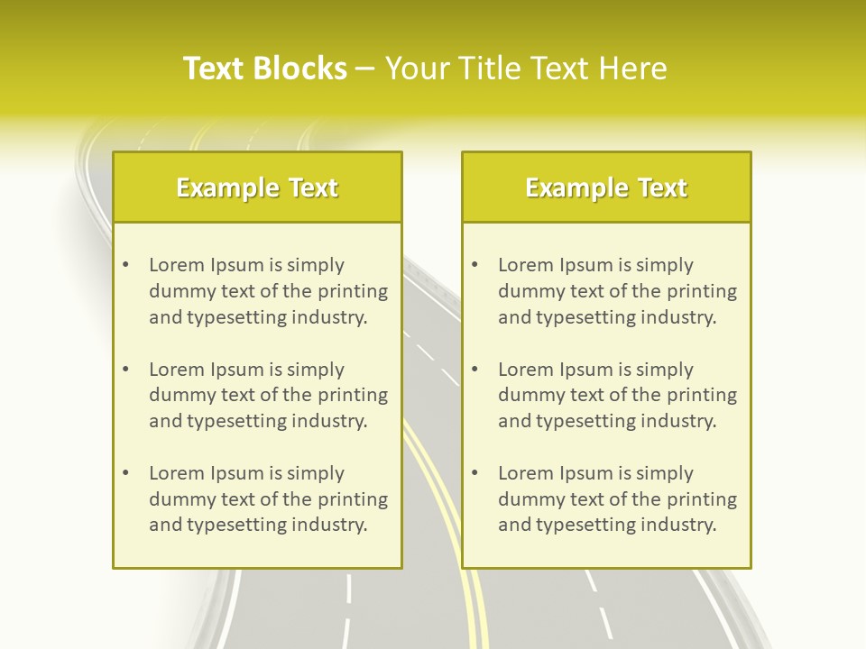 Journey Way White PowerPoint Template